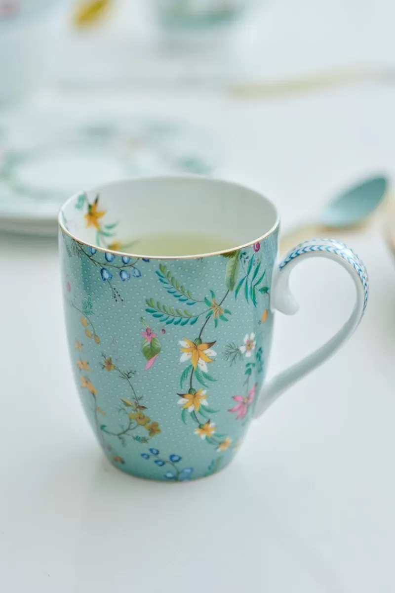 Pip Studio Lot De 2 Tasses De Grande Taille A Fleurs Jolie En Coloris Bleu Best