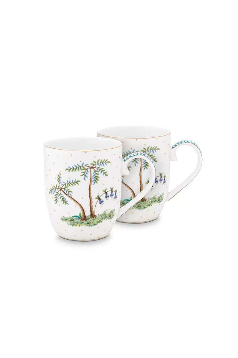 Pip Studio Lot De 2 Tasses De Petite Taille A Pois Jolie En Coloris Dore Blanc Cheap