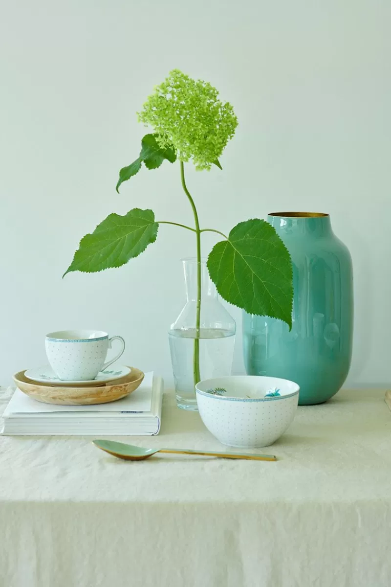 Pip Studio Lot De 2 Tasses Et Soucoupes A Cappuccino A Pois Jolie En Coloris Dore Shop