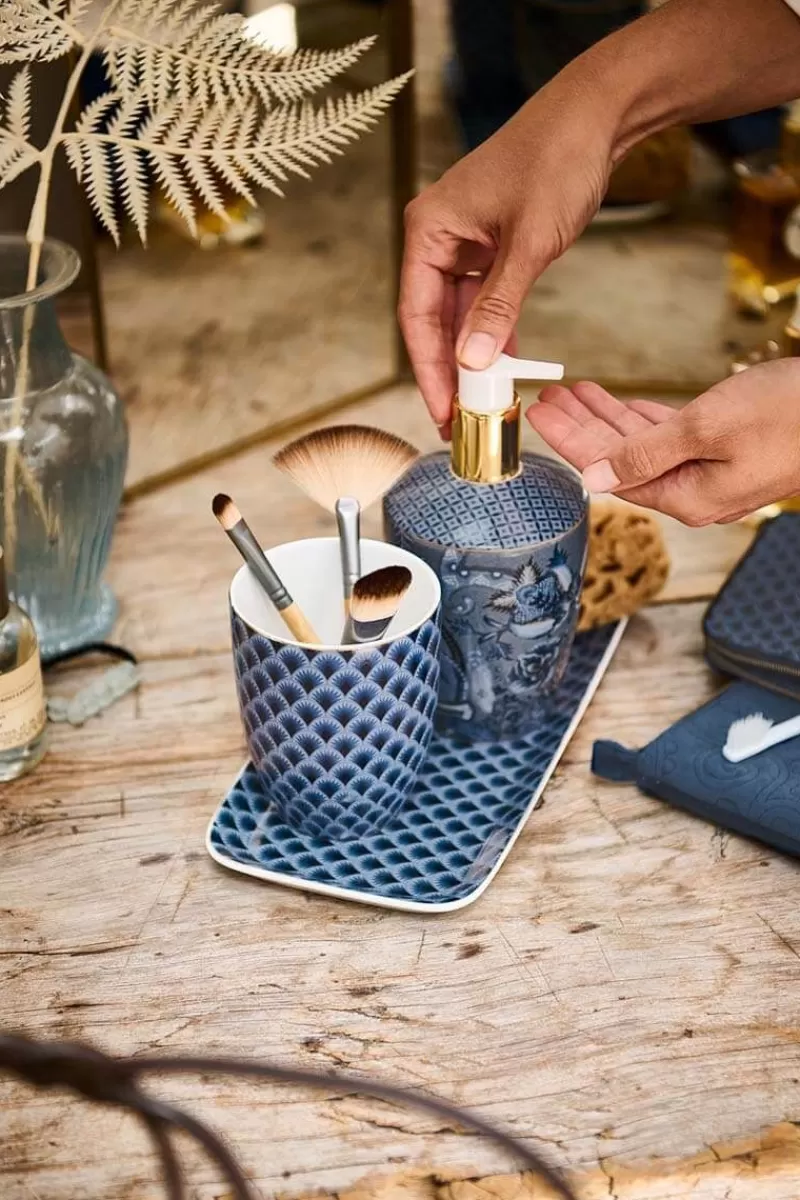 Pip Studio Lot De 3 Accessoires De Salle De Bain Kyoto Festival En Coloris Bleu Clearance