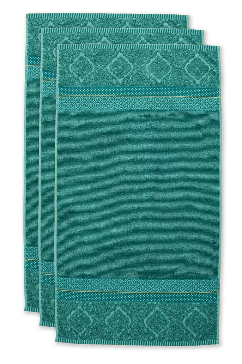 Pip Studio Lot De 3 Serviettes De Bain Soft Zellige En Coloris 55 X 100 Cm Vert Store