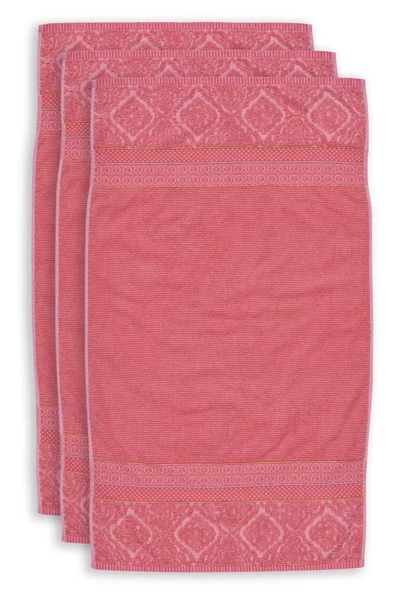Pip Studio Lot De 3 Serviettes De Bain Soft Zellige En Coloris 55 X 100 Cm Corail Best Sale