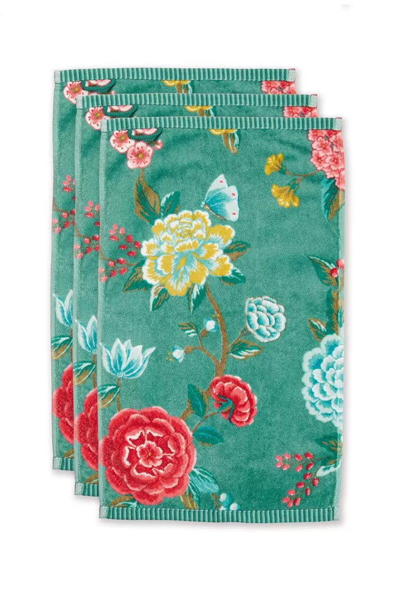 Pip Studio Lot De 3 Serviettes Invite Good Evening En Coloris 30 X 50 Cm Vert Sale