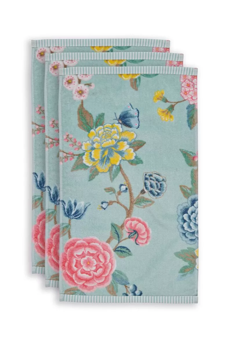 Pip Studio Lot De 3 Serviettes Invite Good Evening En Coloris 30 X 50 Cm Bleu Cheap