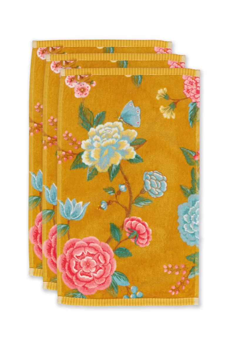 Pip Studio Lot De 3 Serviettes Invite Good Evening En Coloris 30 X 50 Cm Jaune Clearance