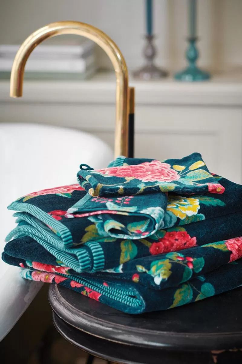 Pip Studio Lot De 3 Serviettes Invite Good Evening En Coloris Fonce 30 X 50 Cm Bleu Hot