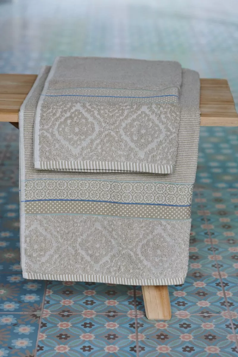 Pip Studio Lot De 3 Serviettes Invite Soft Zellige En Coloris 30 X 50 Cm Kaki Sale