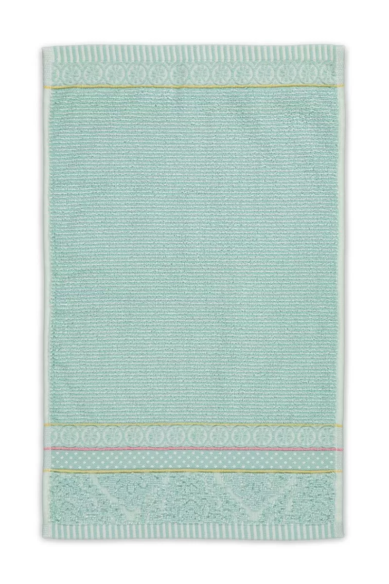 Pip Studio Lot De 3 Serviettes Invite Soft Zellige En Coloris 30 X 50 Cm Bleu Discount