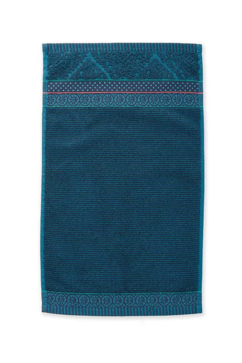 Pip Studio Lot De 3 Serviettes Invite Soft Zellige En Coloris Fonce 30 X 50 Cm Bleu Best Sale