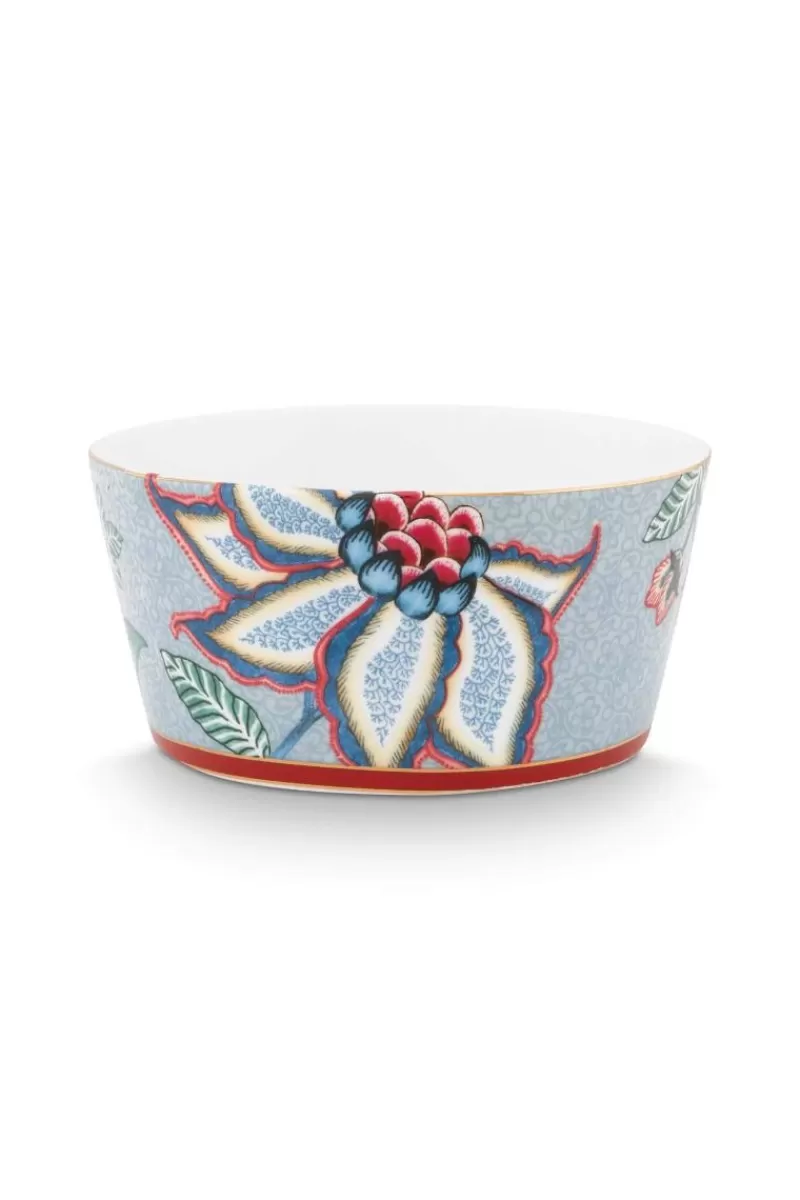 Pip Studio Lot De 4 Articles Bols Oriental Flower Festival 12Cm Bleu Discount