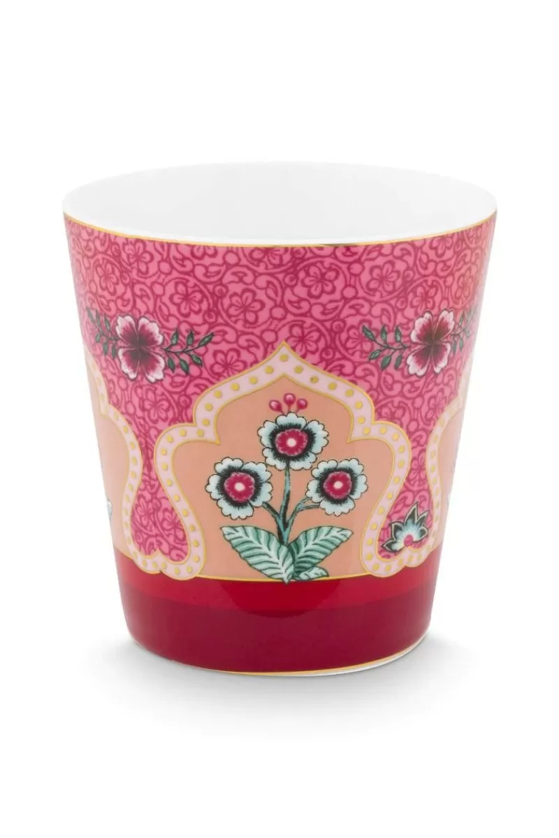 Pip Studio Lot De 4 Articles Tasses Oriental Flower Festival Fonce Rose Outlet
