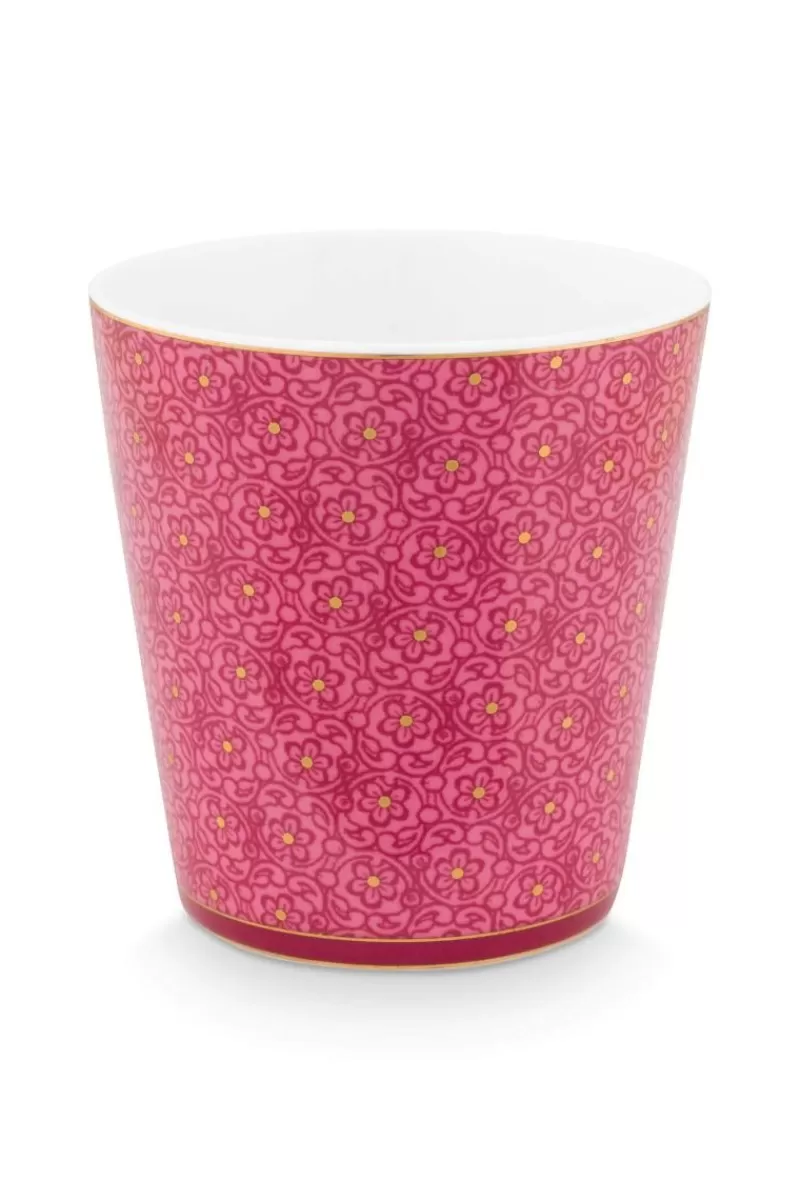 Pip Studio Lot De 4 Articles Tasses Oriental Flower Festival Fonce Rose Outlet