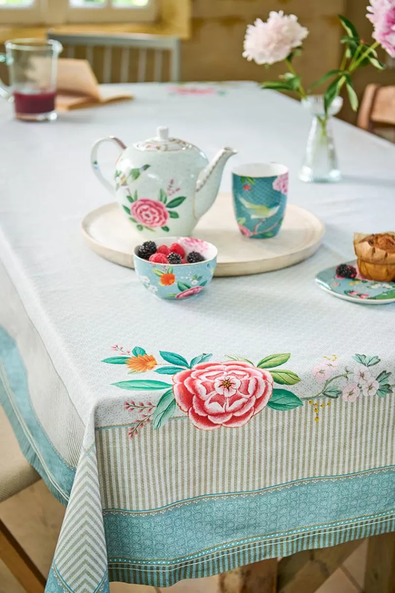 Pip Studio Nappe Blushing Birds En Coloris Kaki New