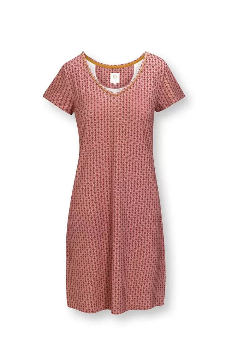 Pip Studio Nuisette A Manches Courtes Tegola En Coloris Rose Flash Sale