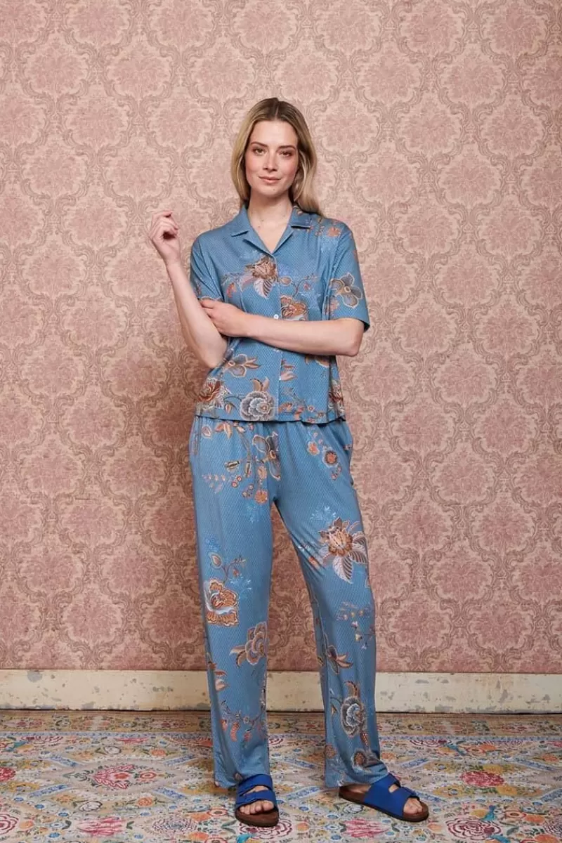 Pip Studio Pantalon Cece Fiore En Coloris Bleu Fashion