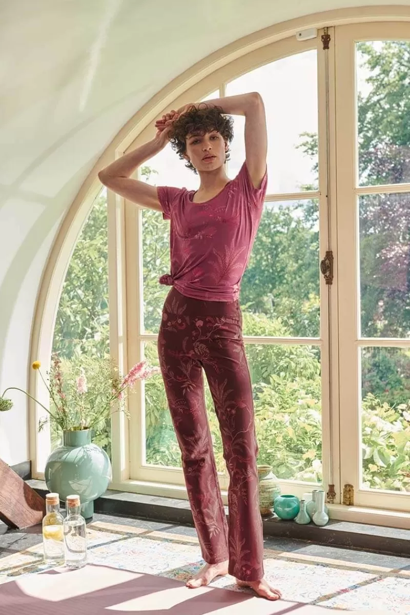 Pip Studio Pantalon Isola En Coloris Fonce Rouge Fashion