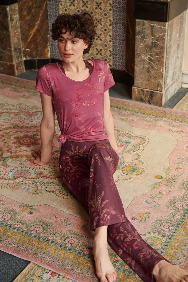 Pip Studio Pantalon Isola En Coloris Fonce Rouge Fashion