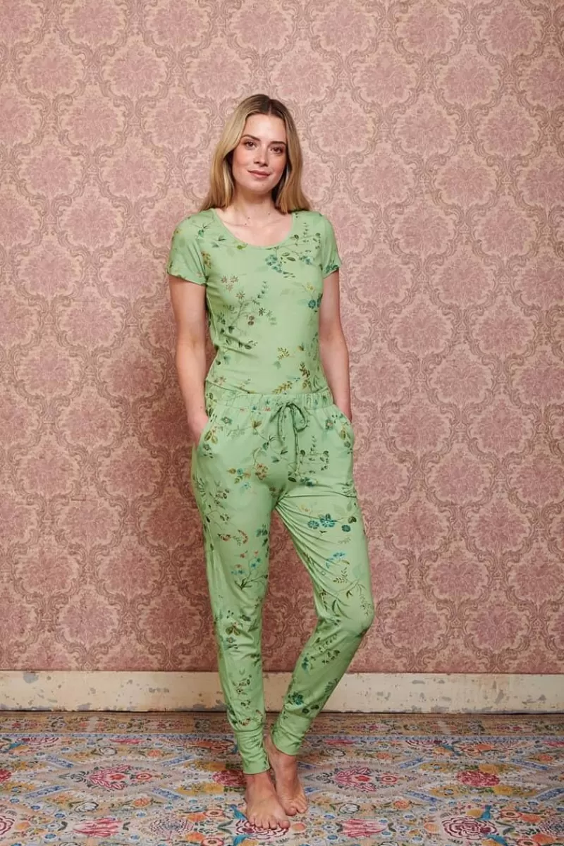 Pip Studio Pantalon Kawai Flower En Coloris Clair Vert Fashion