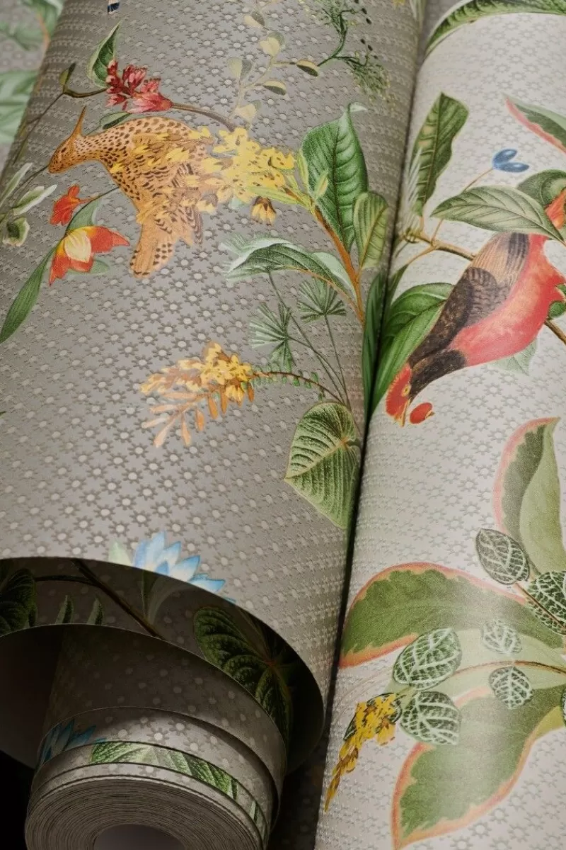 Pip Studio Papier Peint Mural Floris En Coloris Kaki Best