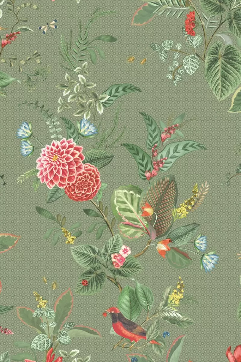 Pip Studio Papier Peint Mural Floris En Coloris Vert Sale