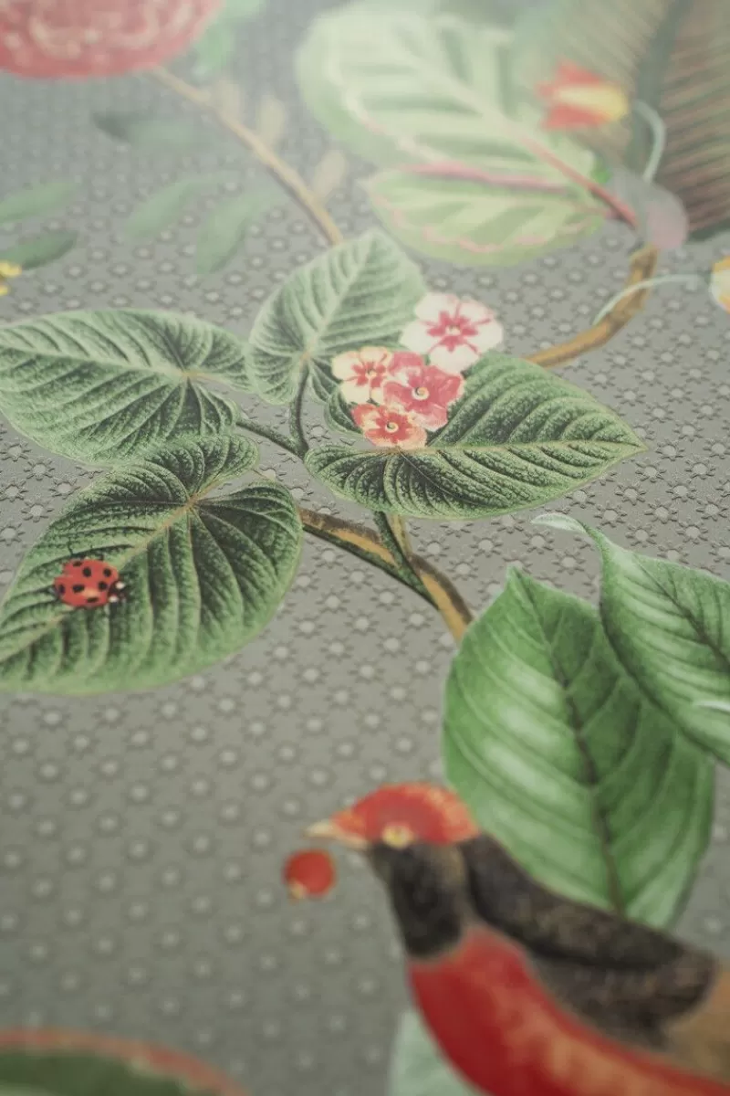 Pip Studio Papier Peint Mural Floris En Coloris Kaki Best
