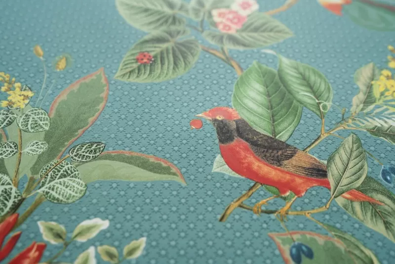 Pip Studio Papier Peint Mural Floris En Coloris Essence Bleu Shop