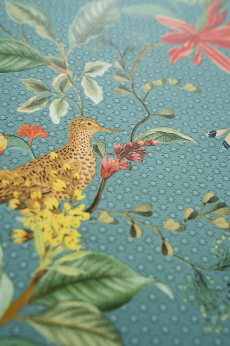 Pip Studio Papier Peint Mural Floris En Coloris Essence Bleu Shop