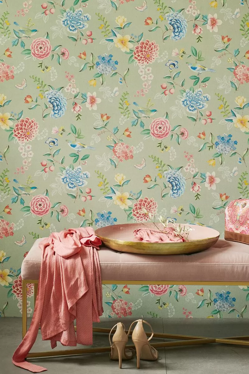 Pip Studio Papier Peint Mural Good Evening En Coloris Vert Hot