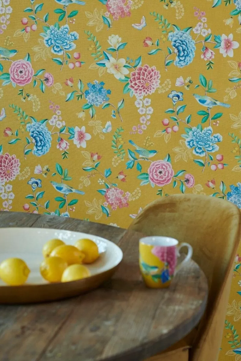 Pip Studio Papier Peint Mural Good Evening En Coloris Jaune Outlet