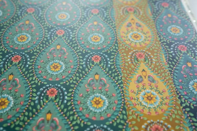 Pip Studio Papier Peint Mural Raindrops En Coloris Vert Best Sale
