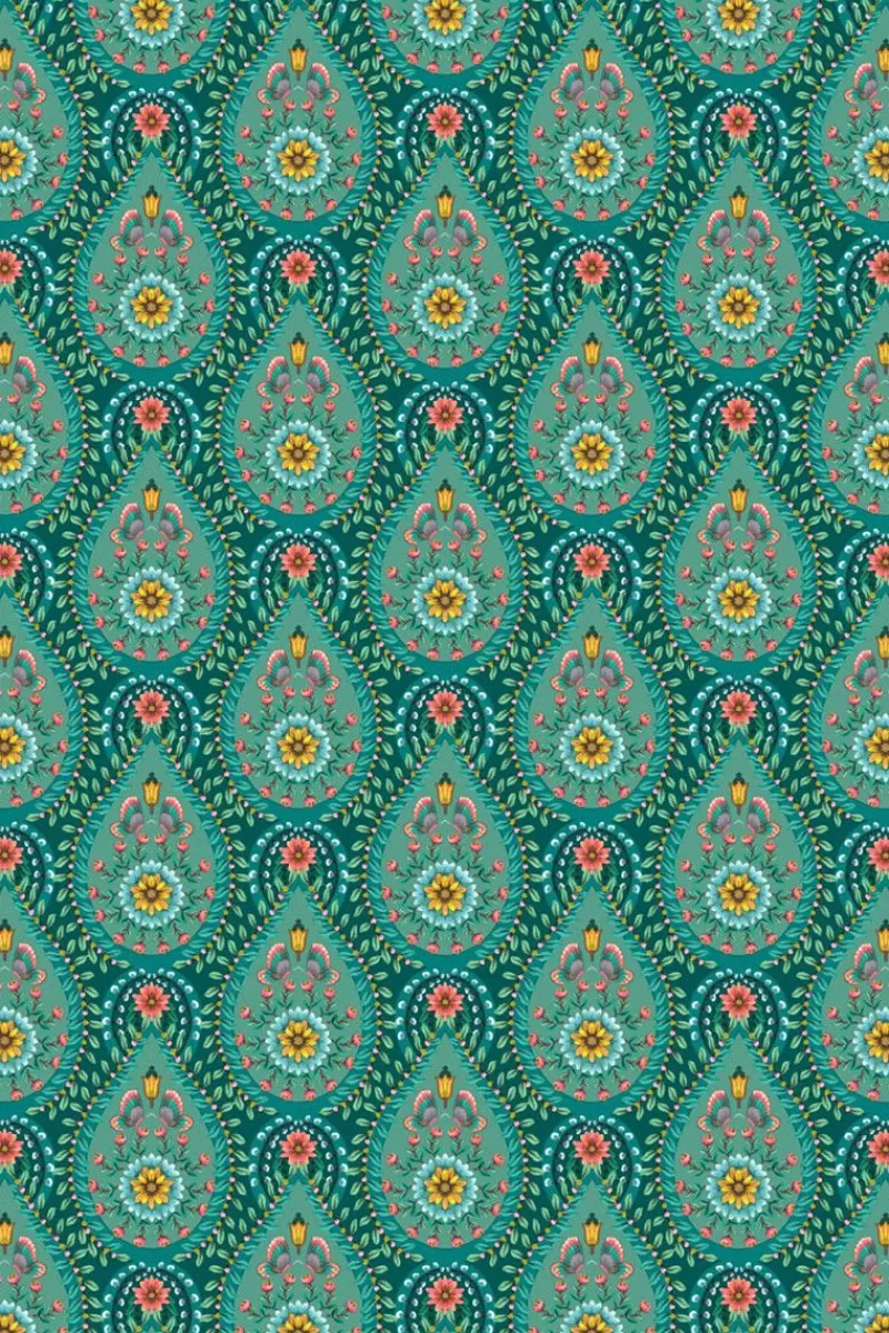 Pip Studio Papier Peint Mural Raindrops En Coloris Vert Best Sale