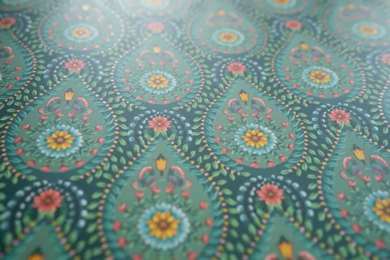 Pip Studio Papier Peint Mural Raindrops En Coloris Vert Best Sale