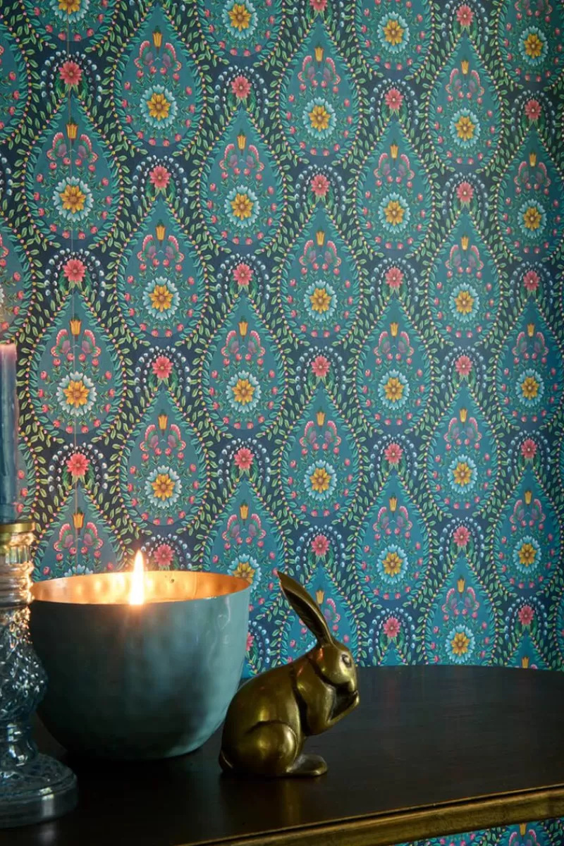 Pip Studio Papier Peint Mural Raindrops En Coloris Fonce Bleu Fashion