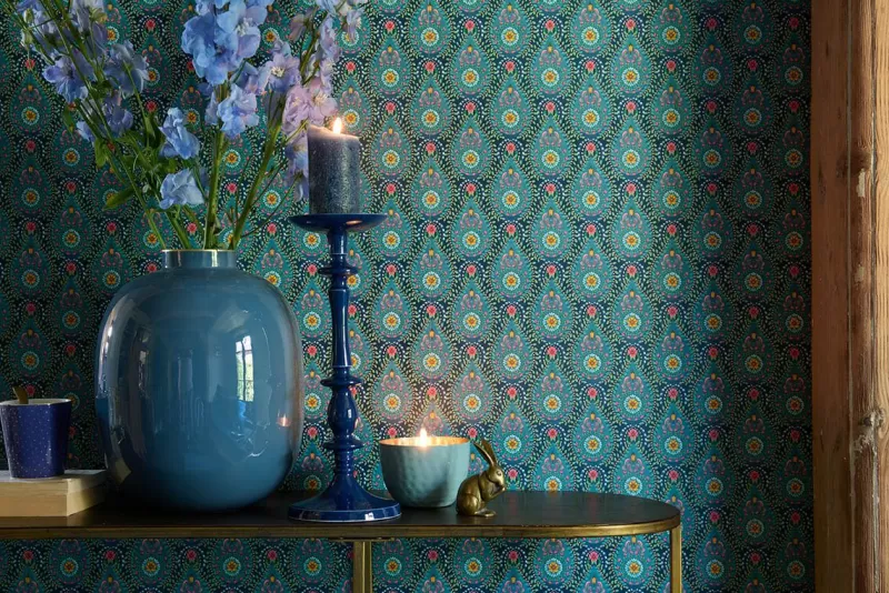 Pip Studio Papier Peint Mural Raindrops En Coloris Fonce Bleu Fashion