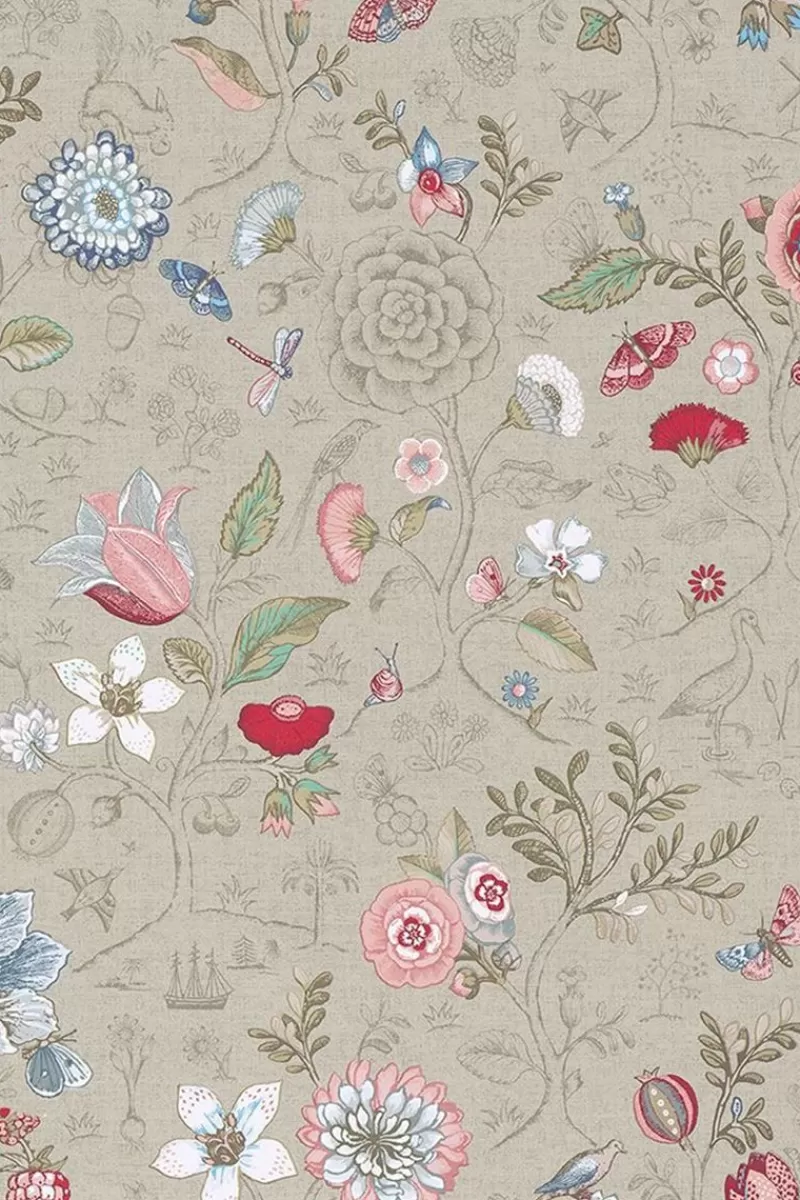 Pip Studio Papier Peint Mural Spring To Life En Coloris Kaki Vert Store