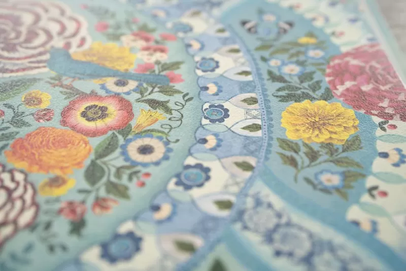 Pip Studio Papier Peint Photo Melody En Coloris Bleu Sale