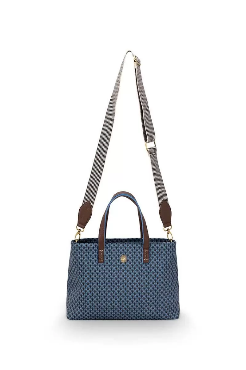 Pip Studio Petit Sac Shopping Suki En Coloris Bleu Shop