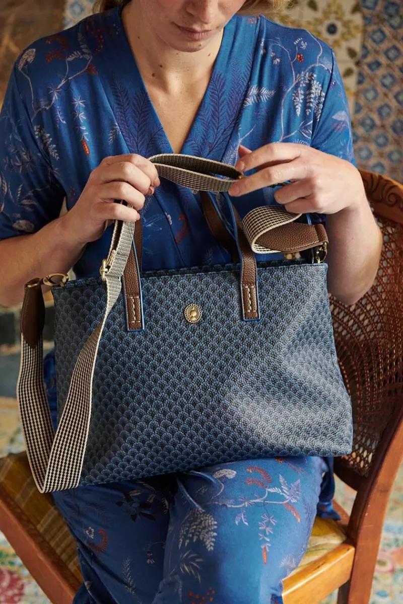 Pip Studio Petit Sac Shopping Suki En Coloris Bleu Shop