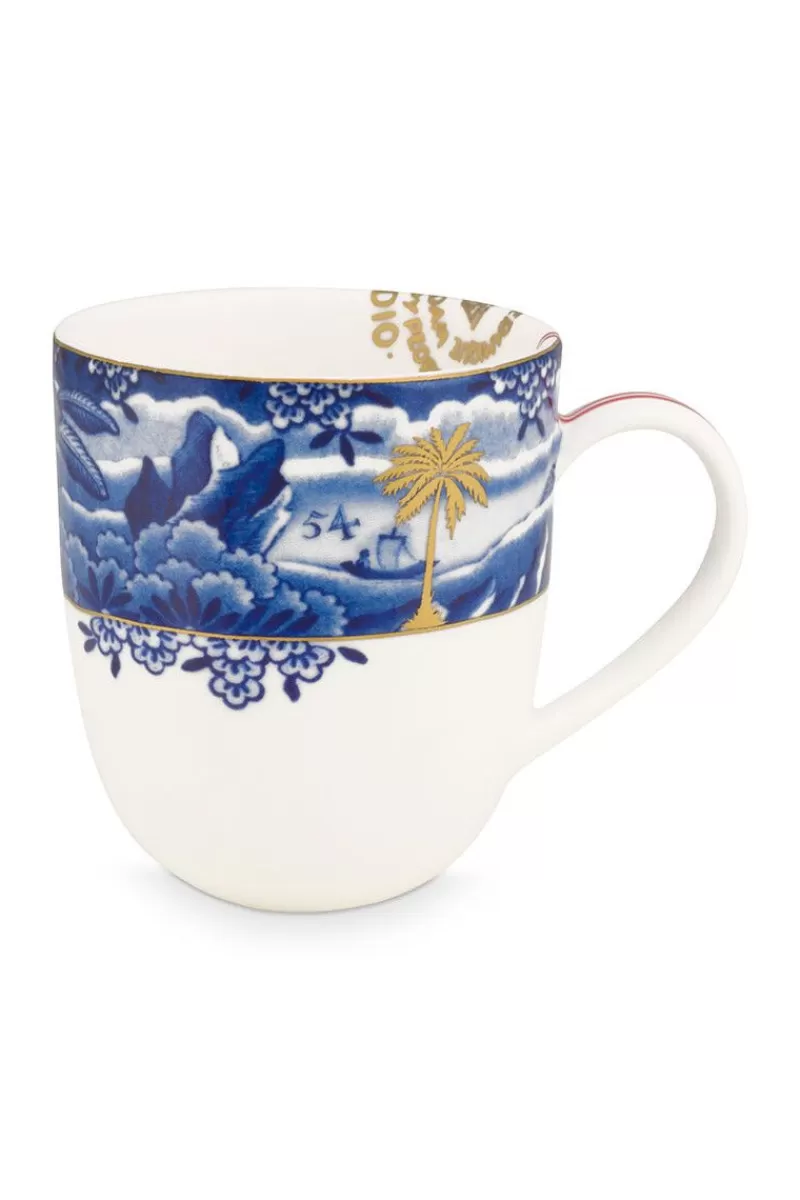 Pip Studio Petit Tasse Heritage A Lisere En Coloris Bleu Hot