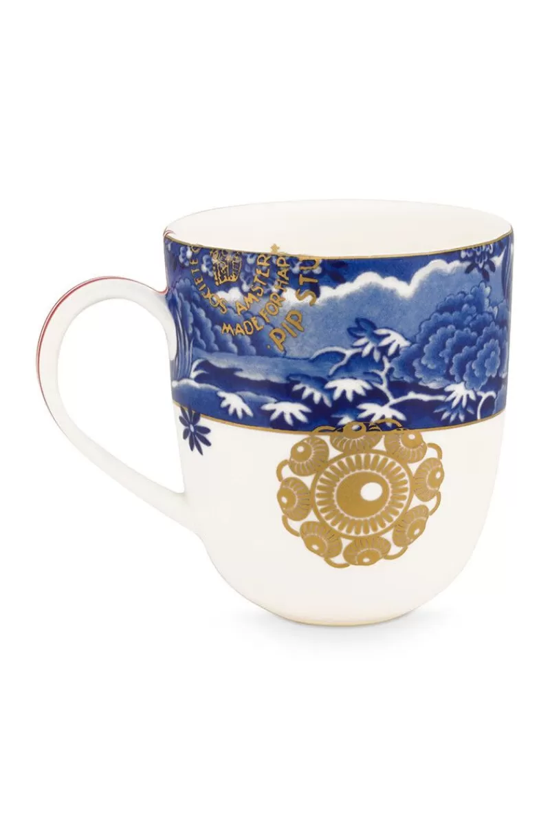 Pip Studio Petit Tasse Heritage A Lisere En Coloris Bleu Hot