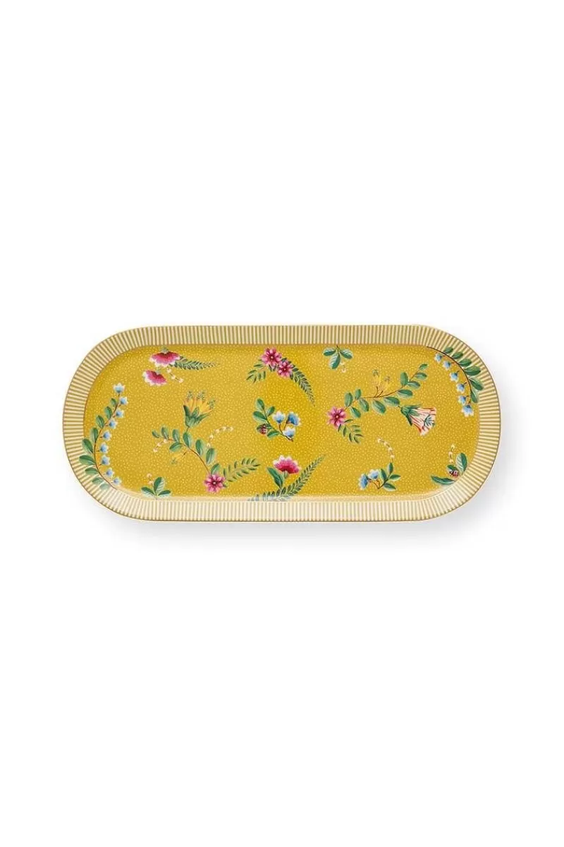 Pip Studio Plateau A Gâteaux Rectangulaire La Majorelle En Coloris Jaune Flash Sale