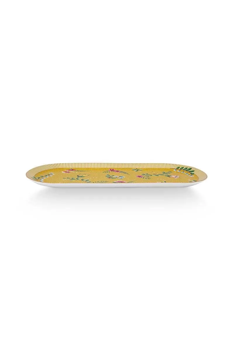 Pip Studio Plateau A Gâteaux Rectangulaire La Majorelle En Coloris Jaune Flash Sale