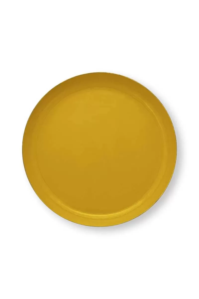 Pip Studio Plateau Emaille En Coloris Ocre 40 Cm Jaune Best