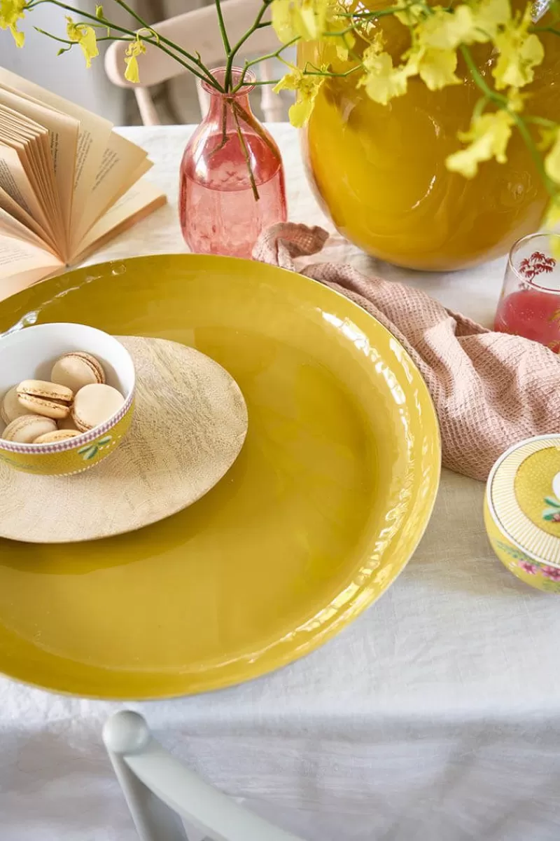 Pip Studio Plateau Emaille En Coloris Ocre 40 Cm Jaune Best