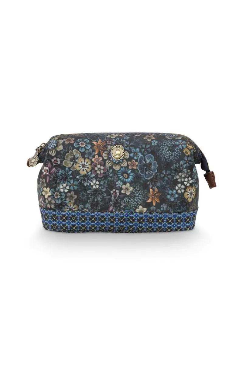 Pip Studio Pochette A Cosmetiques De Taille Moyenne Tutti I Fiori Bleu Hot