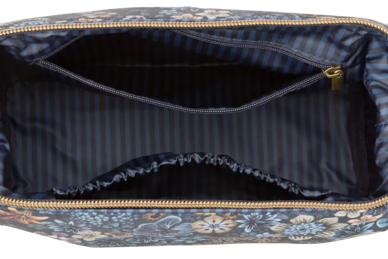 Pip Studio Pochette A Cosmetiques De Taille Moyenne Tutti I Fiori Bleu Hot