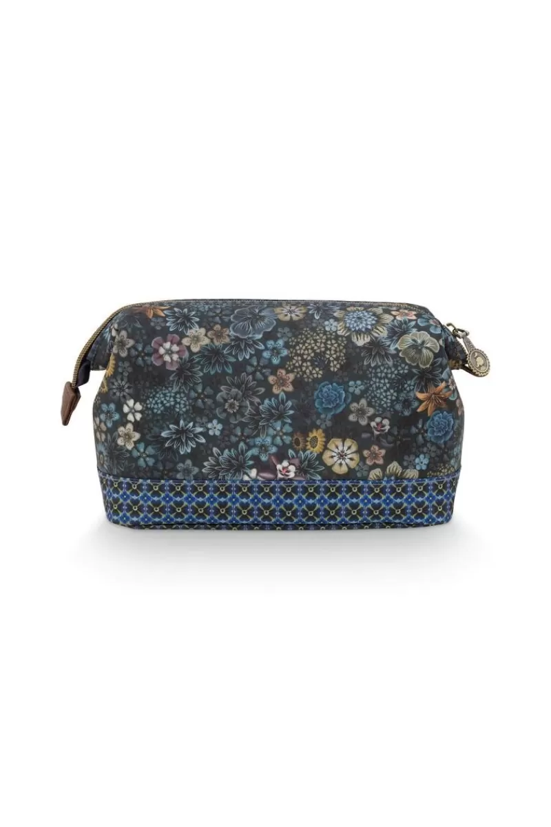 Pip Studio Pochette A Cosmetiques De Taille Moyenne Tutti I Fiori Bleu Hot