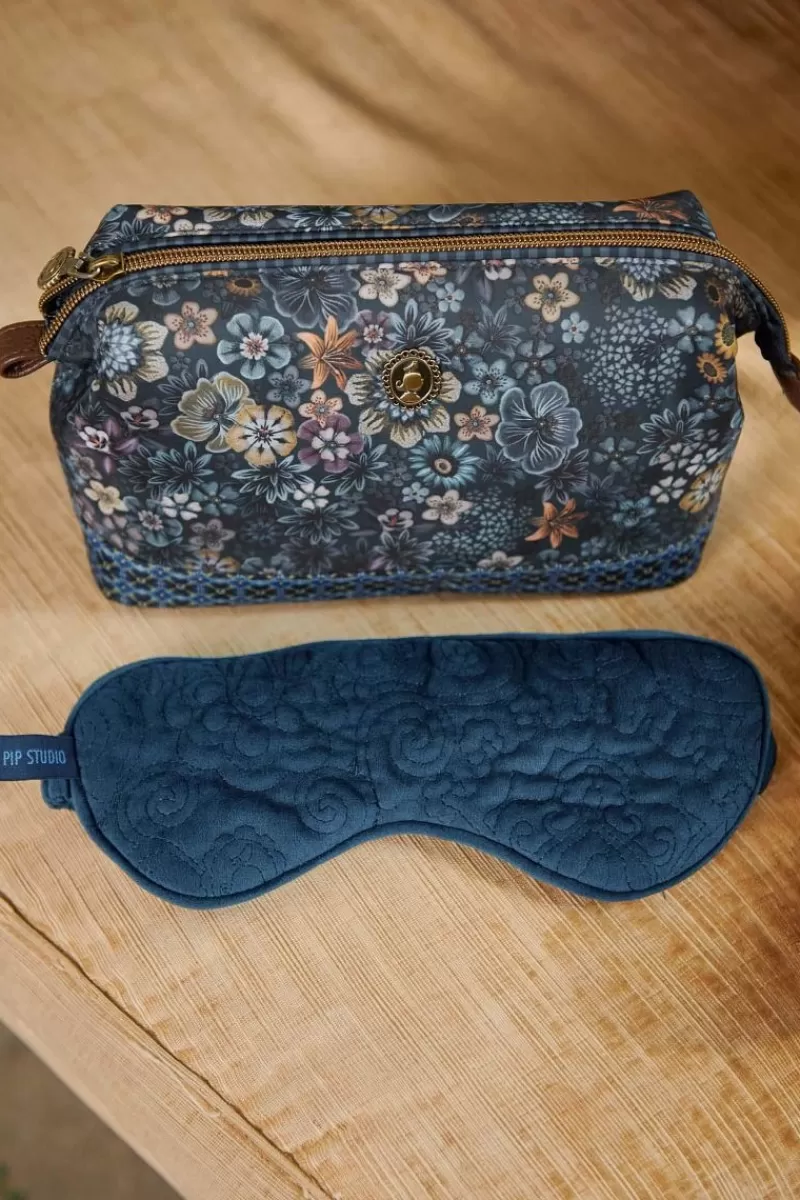 Pip Studio Pochette A Cosmetiques De Taille Moyenne Tutti I Fiori Bleu Hot