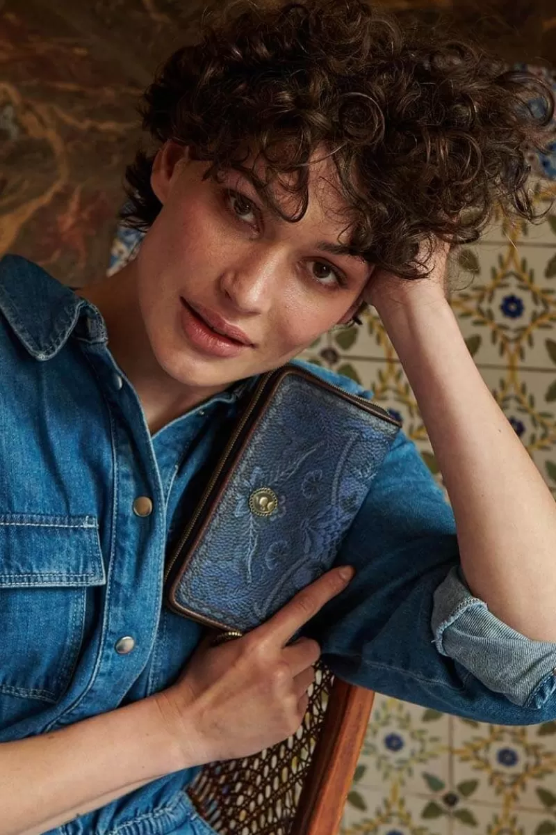Pip Studio Portefeuille Kyoto Festival En Coloris Bleu Denim Flash Sale