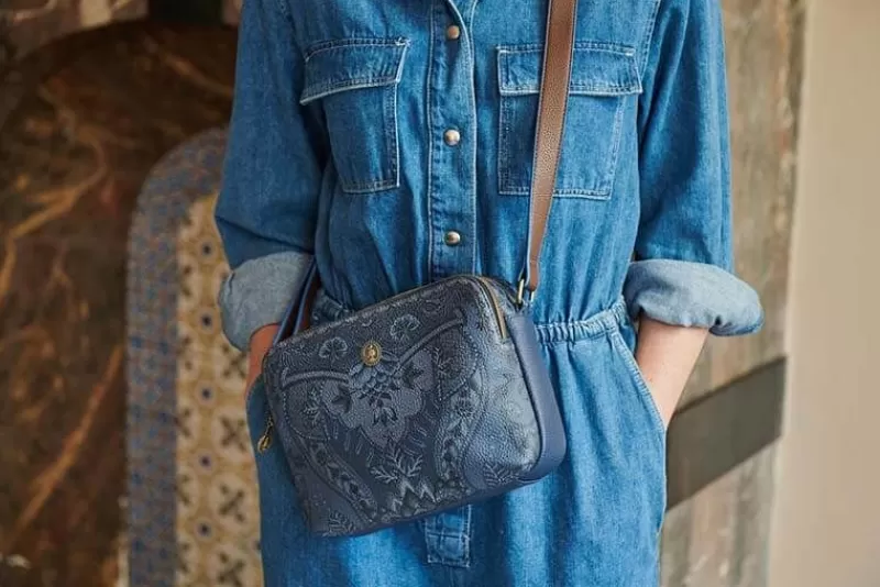 Pip Studio Sac Bandouliere De Taille Moyenne Kyoto Festival En Coloris Bleu Fenim Cheap